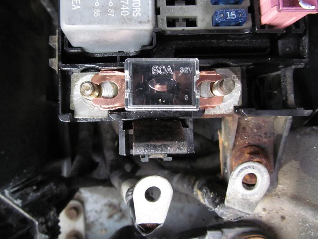 another victim of the blown fuse. Above is a pic of my repair to 