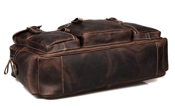 brown leather mens travel bag