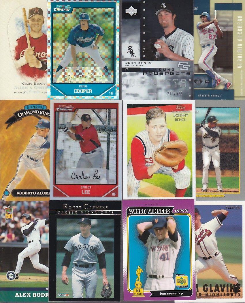 WHOLESALE BASEBALL LOT JERSEY AUTO ROOKIE INSERT HUGE SPORTS CARD