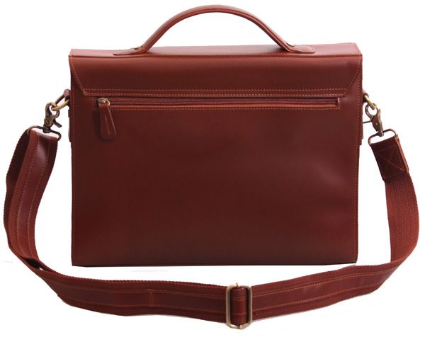 Mens Luxury Thick leather Messenger Briefcases 13.1