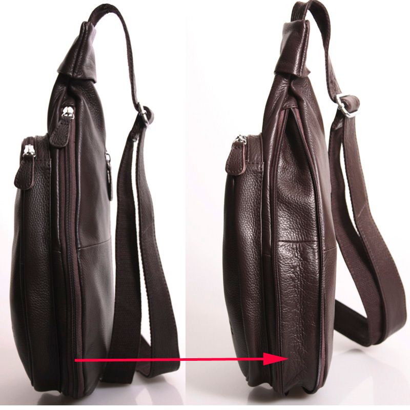 Genuine Leather Sling Shoulder Bags Backpacks Tiding