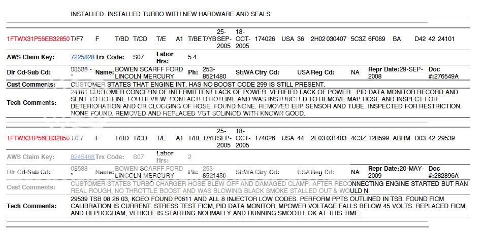 Ford diesel oasis report #5