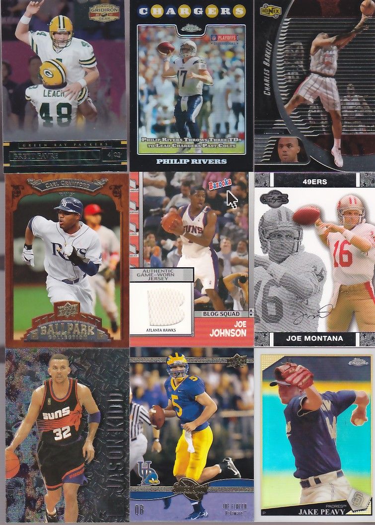   CARD COLLECTION FOOTBALL BASEBALL BASKETBALL ROOKIE INSERT JERSEY LOT